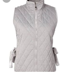Banana Republic Gray Quilted Vest XS